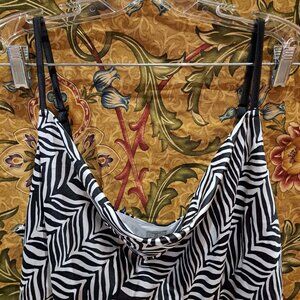 Tristam multi black and white long dress NWT new with tag